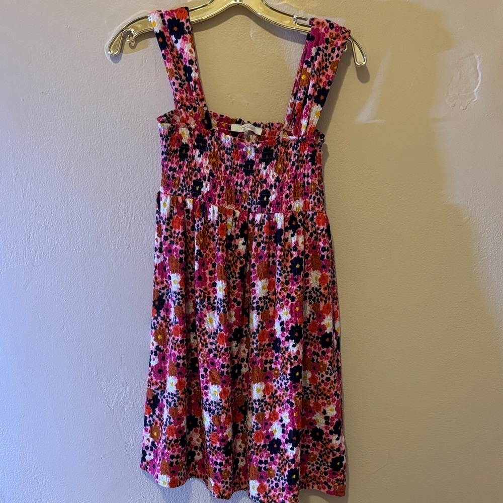 Old Navy Pink and Orange Floral Dress